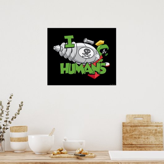 MARVIN DE MARTIAN™ I Laser Mensen Poster (Keuken)