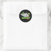 MARVIN DE MARTIAN™ I Laser Mensen Ronde Sticker (Tas)