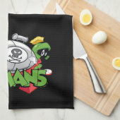 MARVIN DE MARTIAN™ I Laser Mensen Theedoek (Quarter Fold)