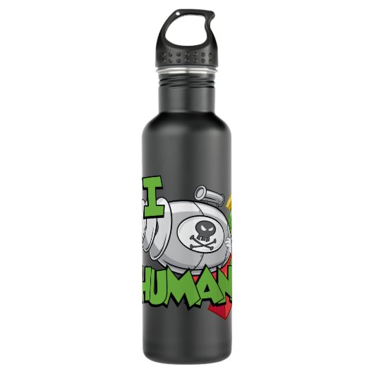 MARVIN DE MARTIAN™ I Laser Mensen Waterfles (Voorkant)