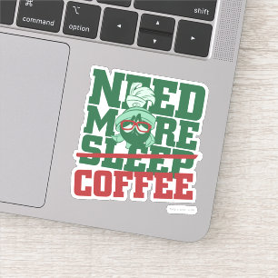MARVIN DE MARTIAN™ - Meer koffie nodig Sticker