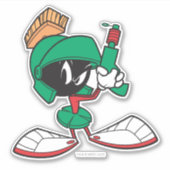 MARVIN DE MARTIAN™ met laser omhoog gericht Sticker (Voorkant)