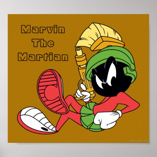 MARVIN DE MARTIAN™-RAND MET Laser Poster (Voorkant)