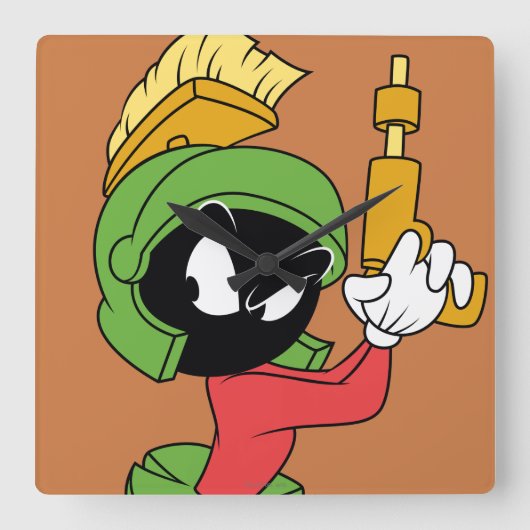 MARVIN DE MARTIAN™ Ready MET Laser Vierkante Klok (Voorkant)