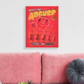 MARVIN DE MARTIAN™ Retro Invasion van Mars Comic Canvas Afdruk (Insitu (Woonkamer))