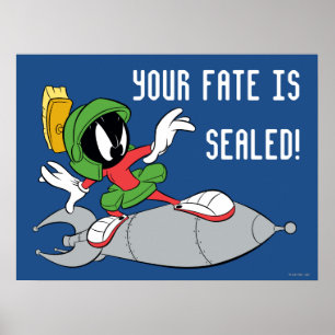 MARVIN DE MARTIAN™ Riding Rocket Poster