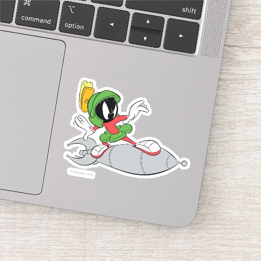MARVIN DE MARTIAN™ Riding Rocket Sticker (Detail)