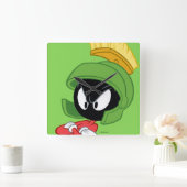 MARVIN DE MARTIAN™ | Wapengewassen Vierkante Klok (Huis)