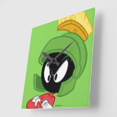 MARVIN DE MARTIAN™ | Wapengewassen Vierkante Klok (Hoek)