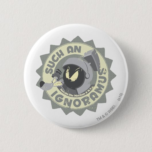MARVIN DE MARTIAN™ ZO'N Ignoramus Ronde Button 5,7 Cm (Voorkant)