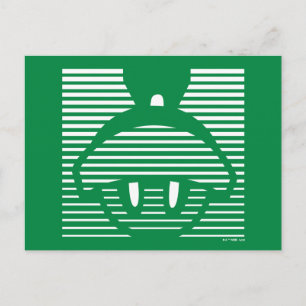 MARVIN HET MARTIAN™ Gestreept pictogram Briefkaart