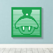 MARVIN HET MARTIAN™ Gestreept pictogram Canvas Afdruk (Insitu (Houten vloer))