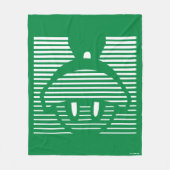 MARVIN HET MARTIAN™ Gestreept pictogram Fleece Deken (Voorkant)