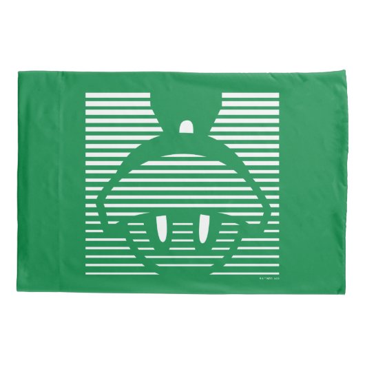 MARVIN HET MARTIAN™ Gestreept pictogram Kussensloop (Achterkant)