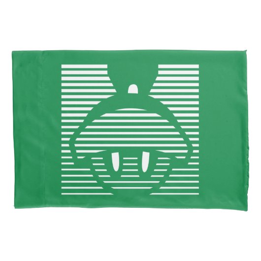 MARVIN HET MARTIAN™ Gestreept pictogram Kussensloop (Voorkant)