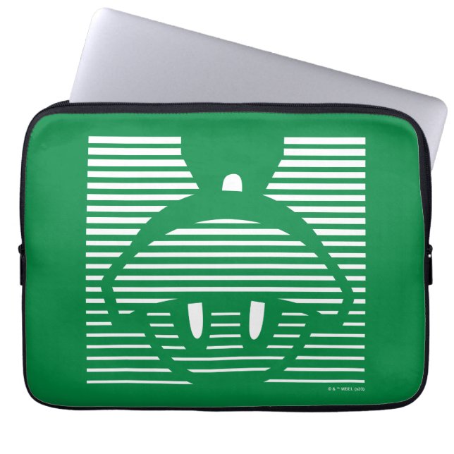 MARVIN HET MARTIAN™ Gestreept pictogram Laptop Sleeve (Voorkant)