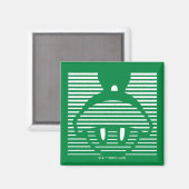 MARVIN HET MARTIAN™ Gestreept pictogram Magneet (Voorkant / Achterkant)