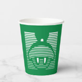 MARVIN HET MARTIAN™ Gestreept pictogram Papieren Bekers (Achterkant)
