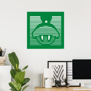 MARVIN HET MARTIAN™ Gestreept pictogram Poster