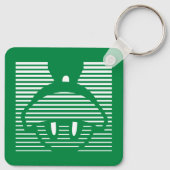 MARVIN HET MARTIAN™ Gestreept pictogram Sleutelhanger (Achterkant)