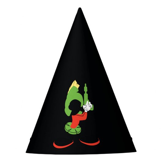 MARVIN HET MARTIAN™ silhouet met raygun Feesthoedjes (Voorkant)