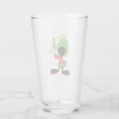 MARVIN HET MARTIAN™ silhouet met raygun Glas (Achterkant)