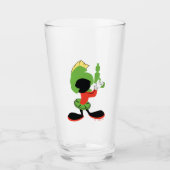 MARVIN HET MARTIAN™ silhouet met raygun Glas (Voorkant)