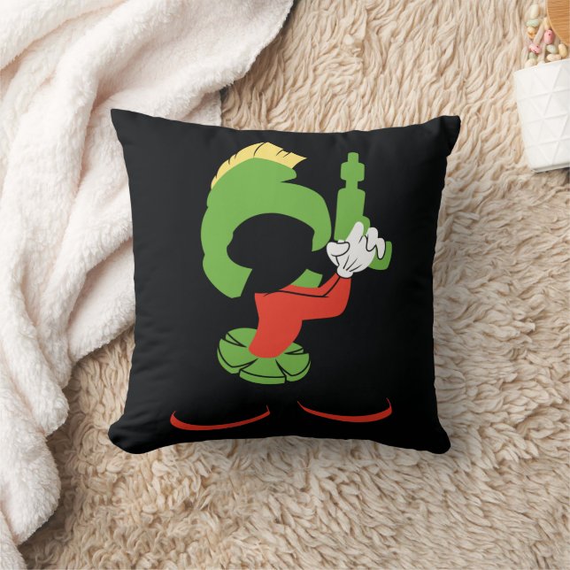 MARVIN HET MARTIAN™ silhouet met raygun Kussen (Deken)