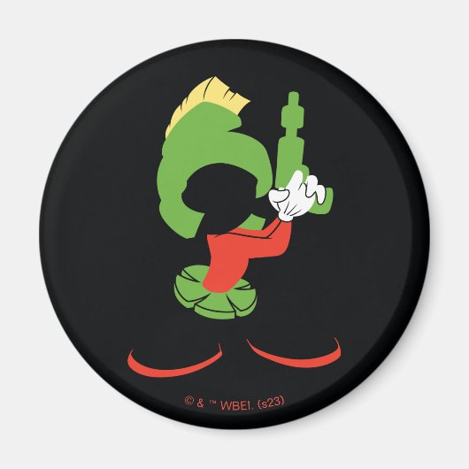 MARVIN HET MARTIAN™ silhouet met raygun Magneet (Voorkant)