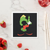 MARVIN HET MARTIAN™ silhouet met raygun Servet (Insitu)