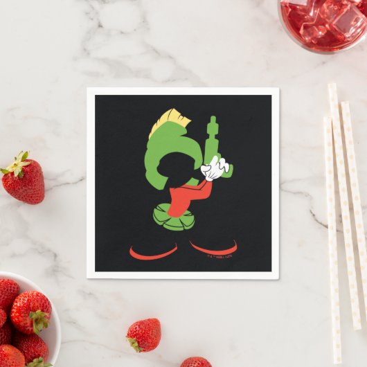 MARVIN HET MARTIAN™ silhouet met raygun Servet (Insitu)