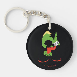 MARVIN HET MARTIAN™ silhouet met raygun Sleutelhanger
