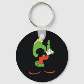 MARVIN HET MARTIAN™ silhouet met raygun Sleutelhanger (Achterkant)