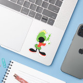 MARVIN HET MARTIAN™ silhouet met raygun Sticker (Laptop met iPhone)