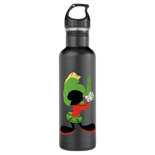 MARVIN HET MARTIAN™ silhouet met raygun Waterfles (Voorkant)