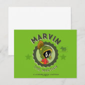 MARVIN LE MARTIEN™ Carte de Lobby Rétro (Devant / Derrière)