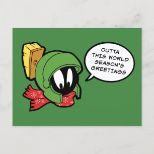 MARVIN MARTIAN™ "Buiten deze wereld" Vakantie Feestdagenkaart