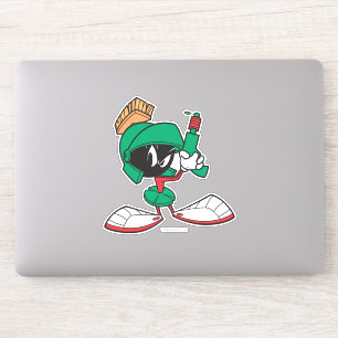 Marvin met laser omhoog sticker