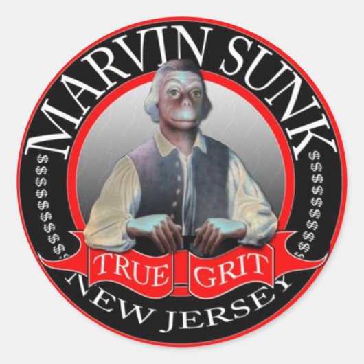 Marvin Sunk - Véritable stickers Grit (Devant)