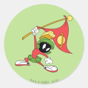 MARVIN THE MARTIAN™ Claousful Planet Ronde Sticker
