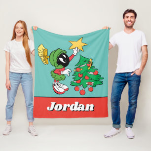 MARVIN THE MARTIAN™ DIE ster op boom zet Fleece Deken