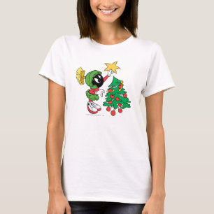 MARVIN THE MARTIAN™ DIE ster op boom zet T-shirt