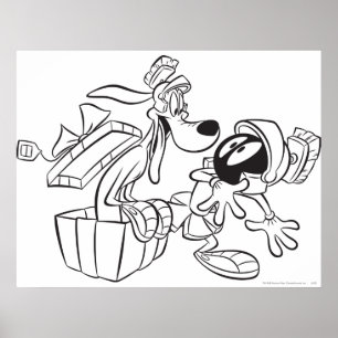 MARVIN THE MARTIAN™ en K-9 cadeau verrassing Poster