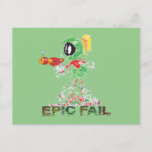 MARVIN THE MARTIAN™ Epic Fail Briefkaart