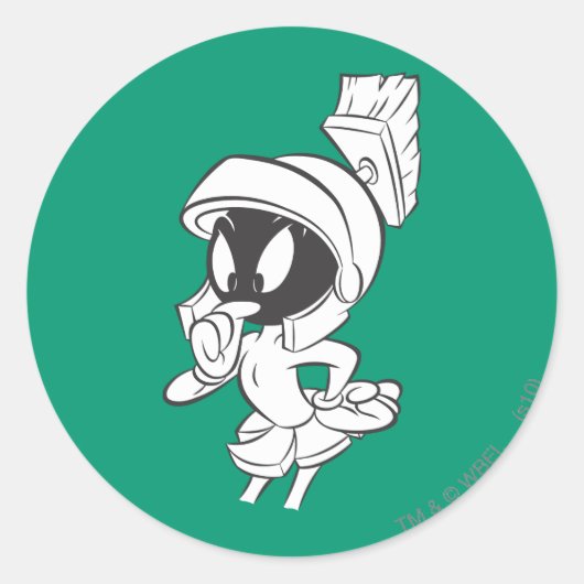 MARVIN THE MARTIAN™ Expressive Ronde Sticker (Voorkant)