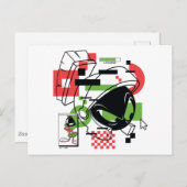 MARVIN THE MARTIAN™ Glitch Briefkaart (Voorkant / Achterkant)