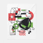MARVIN THE MARTIAN™ Glitch Fleece Deken (Voorkant)