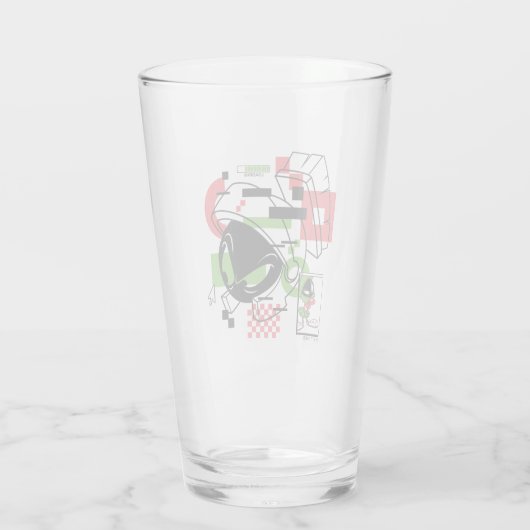 MARVIN THE MARTIAN™ Glitch Glas (Achterkant)