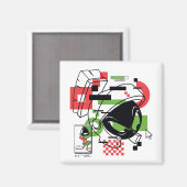 MARVIN THE MARTIAN™ Glitch Magneet (Voorkant / Achterkant)