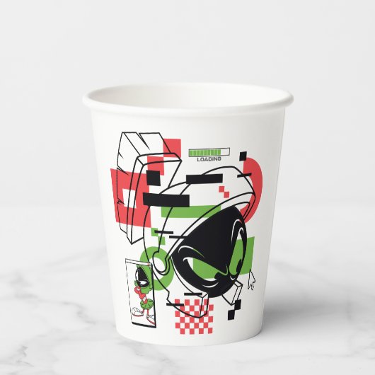 MARVIN THE MARTIAN™ Glitch Papieren Bekers (Achterkant)
